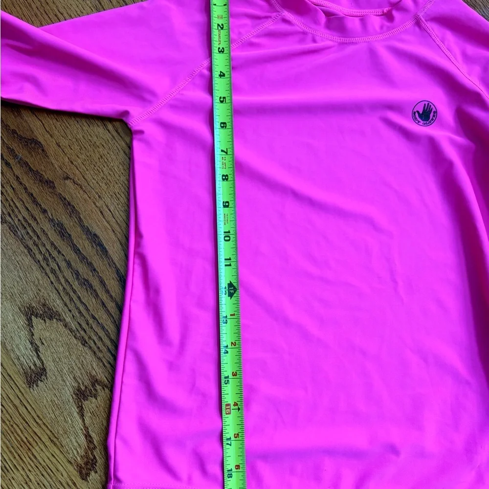 Body Glove Girls Hot Pink Long Sleeve Rashguard Size 16
